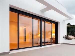 <span class=keywords><strong>Porte</strong></span> <span class=keywords><strong>coulissante</strong></span> panoramique moderne en aluminium avec double vitrage trempé, sur mesure, du sol au <span class=keywords><strong>plafond</strong></span>, de fabrication allemande - Product Image 2