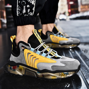 Soldes Chaudes Chaussures Décontractées Confortables Tissées Volantes Baskets Homme <span class=keywords><strong>Semelle</strong></span> Popcorn Sport Running 2021 Sneakers de Mode pour Hommes - Product Image 3