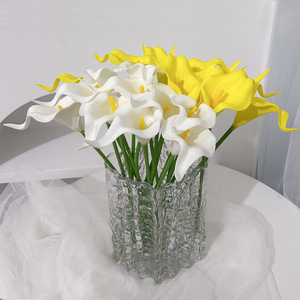 Artificial Calla Lily Bouquet Pu Plastic 30cm-100cm High Simulation <b>Wedding</b> Home Decor - Product Image 1