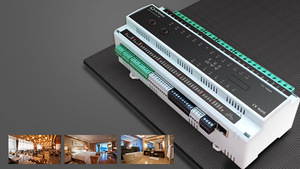 Système d'hôtel intelligent Interrupteur mural Zigbee Thermostat connecté à Internet Contrôle de levage Contrôle d'accès-Accès sans fil - Product Image 2