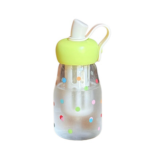 Botella de agua con pajita de manzana, taza portátil resistente al calor para estudiantes, regalo para niñas para el regreso a la escuela - Product Image 5