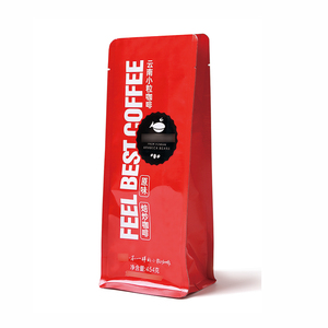 Plástico embalaje claro película plana de pie de pie de pie bolsas de tabaco <span class=keywords><strong>carne</strong></span> de res <span class=keywords><strong>Jerky</strong></span> café Ziplock bolsa - Product Image 1