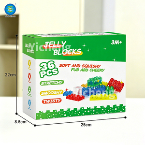 NUEVOS Bloques de Construcción de TPE Suave para Niños Pequeños, Bloques Sensoriales Apilables con Cuentas, Bloques Grandes de Partículas para Manualidades Educativas - Product Image 4