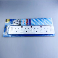 Extension Lead 13A UK Type Switchen USB Charge 4 Way Extension Socket In 2M 3M 5M Cable