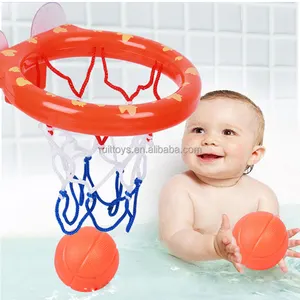 Phòng tắm Sucker bồn tắm tắm đồ chơi vui vẻ bóng rổ Hoop & Balls Set cho bé trai và bé gái