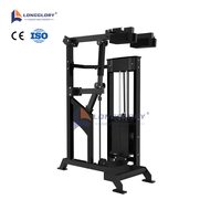 Appareil de musculation professionnel à charges sélectionnables pour les mollets debout, avec empilages de 300 lb