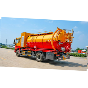 Camion-citerne septique pour le nettoyage des routes, camion d'aspiration des eaux usées et des excréments avec système de levage hydraulique pour le nettoyage des égouts - Product Image 5