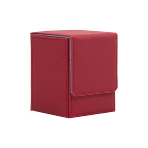 Boîte de rangement pour cartes PVC personnalisée Arkeiliy, capacité de 110+ cartes, pour 50 pochettes de cartes, étuis pour cartes à collectionner, <span class=keywords><strong>Magic</strong></span> <span class=keywords><strong>Commander</strong></span> Rouge - Product Image 4