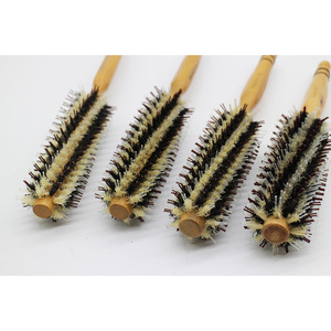 <b>Round</b> <b>Brush</b> Boar Bristle Large Hair Styling <b>Brush</b> For Home Use - Product Image 4