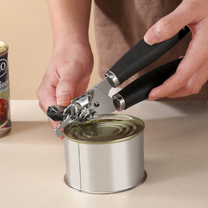 Ouvre-boîte manuel en acier inoxydable, poignée multifonctionnelle pour aliments en conserve et bouteilles de bière - Product Image 1