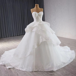 Jancember 241118 Princess Sweetheart Lace Embroidery Wedding <b>Ball</b> <b>Gown</b> Dresses - Product Image 4