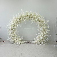 Arche de mariage en métal sur mesure, de haute qualité, durable, écologique, avec des fleurs artificielles pour la décoration de mariage et de fête