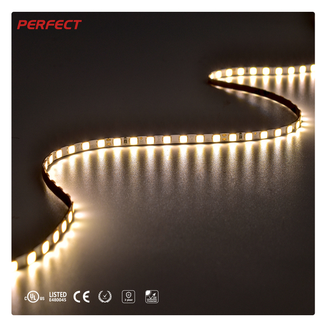 Lumileds 2835 Single Color LED Strip Gold Plated 2700K-4000K White 7W/M High CRI>90 5mm Home Hotel Ambient Remote Control