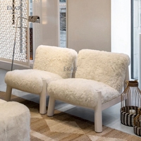 Fauteuil lounge architectural EKAR Bastion, fauteuil d'appoint moderne en tissu pour la maison, le bureau et le salon