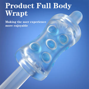 S-Hande transparente hombres masturbación taza juguetes Tpe impermeable personalizado producto Sexual - Product Image 2