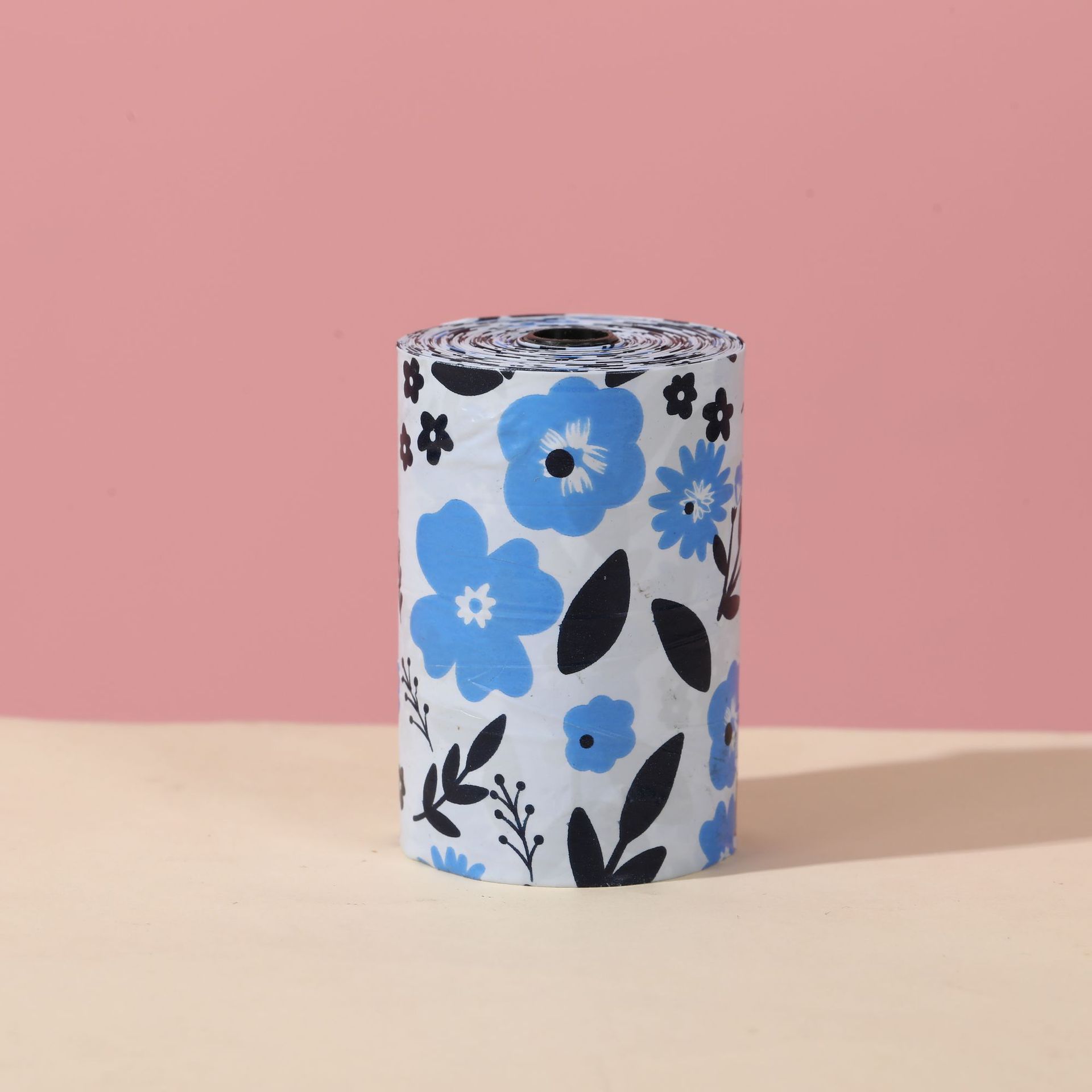 Blue floral pattern [2.0mm silk, 20 drawstrings]