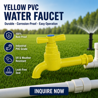 Robinet à long bec en PVC de Chine, filetage 15 mm, robinet en plastique étanche pour l'irrigation agricole, l'eau domestique et les conduites extérieures, vente en gros OEM