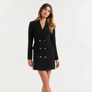 Autunno e inverno Slim Fit doppiopetto professionale Design abito di fascia alta tailleur da ufficio gonna da donna abito corto - Product Image 5