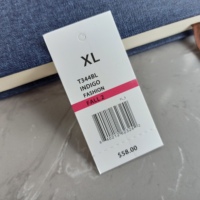 Étiquette de vêtement en papier RFID H3 M730 860-960 MHz avec lecture EPC, étiquettes de sécurité passives UHF pour vêtements et sacs/chaussures écologiques