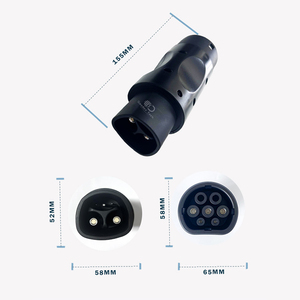Nuevo Adaptador EV <span class=keywords><strong>Goodev</strong></span> Tech GDE-ADTSLT204 16A 32A 3.7KW 7.4KW, Cargador Tesla Americano a Tipo 2 IP44 - Product Image 4