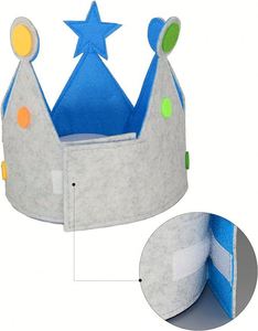 Coronas de Fieltro Reutilizables Ecológicas Personalizadas para Cumpleaños, Ajustables, con Números del 0 al 9, para Fotos de Bebés, con Logotipo Personalizado, Artículos para Fiestas - Product Image 2