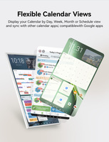 Calendario Digital de Pared de 21.5/32 Pulgadas, Reloj Electrónico Inteligente con Pantalla Táctil para Uso en Ascensores