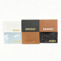 Etiquetas de Cuero Genuino Personalizadas, Ecológicas, con Logotipo Grabado, para Jeans, Accesorios de Ropa, Fabricante OEM