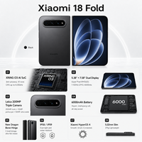 Smartphone pliable original Xiaomi 18 Fold 2026 5G, écran pliable 5,38+7,58 pouces, appareil photo Leica 200MP, double SIM, téléphone Android XIAOMI 18fold