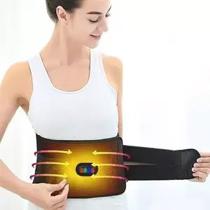 China Factory Großhandel Graphen Infrarot Taille Lendenwirbel Vibration Massage Heiztherapie Pad Gürtel für Bauch Rückens ch merzen Linderung