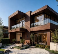 Villas préfabriquées en structure LGS duplex, maison préfabriquée en structure légère en acier