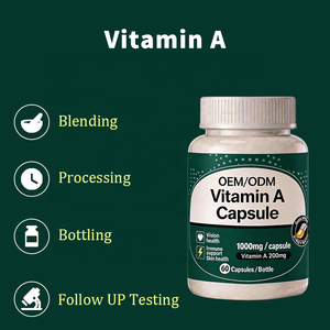 Private Label <span class=keywords><strong>Vitamin</strong></span> A Nahrungsergänzungsmittel Hochdosiertes Retinol für Augengesundheit & Hautaufhellung Stärkt die Immunität Erwachsene 60 Kapseln - Product Image 3