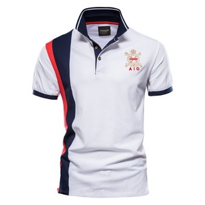 <span class=keywords><strong>Polo</strong></span> da uomo estiva transfrontaliera, con stampa digitale 3D sul risvolto, top casual a maniche corte taglie forti RL - Product Image 4