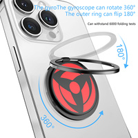 Support de téléphone portable magnétique en alliage de zinc, flexible et portable, avec logo personnalisé, réglable en hauteur, multifonction, avec fonction fidget spinner.