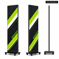 640x1920mm Doppelseitiges LED-Poster 1280x1920mm P2.5 Beidseitig Wasserdicht IP65 für Boulevard-Werbedisplays
