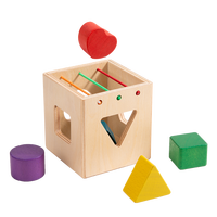 Juego de Madera Montessori para Niños, Caja de Clasificación de Formas y Colores, Juguete Educativo Sensorial para Niños y Niñas