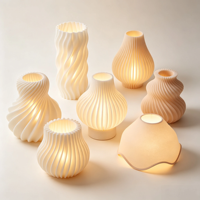 Abat-jour imprimé en 3D personnalisé, couvercle de lampe décoratif ajouré, abat-jour LED pour la décoration de la maison, accepte la conception personnalisée