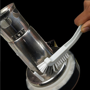 Cepillo para limpiar botellas de licuadora, 26 cm, plástico blanco con doble cara para máquina de leche de soja y cangrejos de río - Product Image 2
