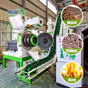 Diámetro 6mm 8 mm 10mm 12mm Biomasa Combustible Biocombustible Máquina de pellets de madera comprimida a la venta