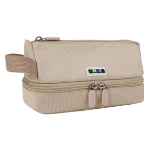 Pochette à crayons multifonctionnelle en nylon personnalisée avec logo souriant pour l'école et le bureau - Product Image 2