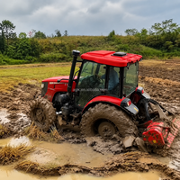 Tracteur agricole d'occasion avec cabine climatisée, robuste, faible consommation de carburant, couple élevé, 4x4, forte capacité de transport, moteur diesel