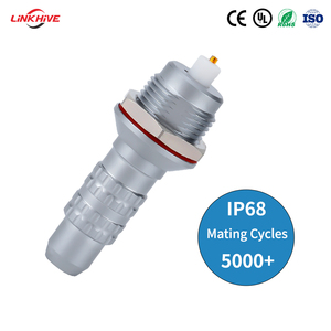 Connettore Circolare Aviazione Multipolare Coassiale Multicore Push-Pull Impermeabile IP68 Antipolvere Serie E 0E-2E FFA ERA - Product Image 2