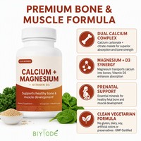 Capsules de Calcium, Magnésium et Vitamine D3 à Marque Blanche OEM – Soutien Osseux Personnalisé pour Femmes – Fabricant de Suppléments pour l'Afrique