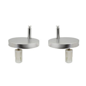 Kit de bisagras de repuesto para asiento de inodoro redondo de la serie Ambrosia 181 I903, de acero inoxidable con cierre lento - Product Image 1