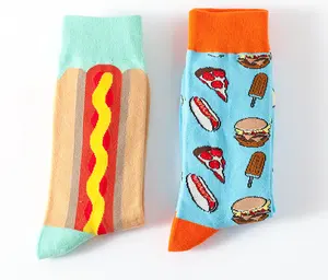 Wholesale Hot Selling Creative Food Series Medium Tube Personalized Fashion Socks