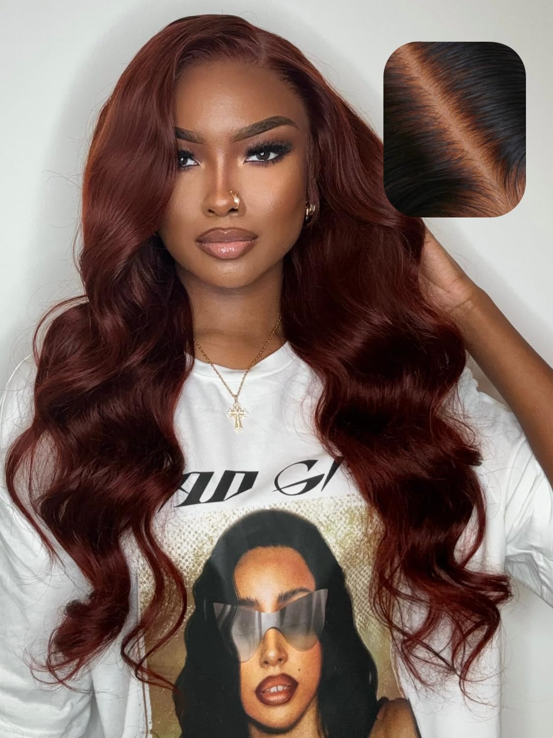 Bye Bye Knots Body Wave Wig Reddish Brown