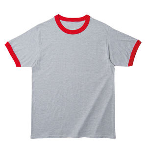 T-shirt pour homme de haute qualité, personnalisé, été, nouveau, couleur contrastée, col rond, coton, sport, manches courtes - Product Image 4