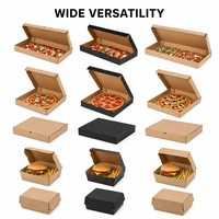 Boîte à pizza longue personnalisée en carton ondulé avec couvercle rabattable, emballage alimentaire de qualité supérieure pour pizza rectangulaire, service de livraison de boulangerie
