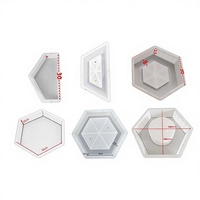 Moule en plastique pour briques hexagonales de protection de pente en génie hydraulique, pour blocs creux planaires de réservoirs et canaux fluviaux