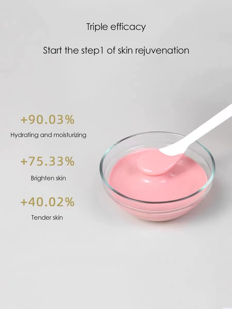 2022  Latest  ROSE  SOFT MASK POWDER  powder  Facial Mask  500g per bag peel off salon mask