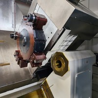 Mesin Bubut TCX4580 Presisi Tinggi dengan Sistem Servo Feed Kecepatan Tinggi, Mesin Bubut Berkualitas Unggul, CNC Multifungsi Besar dengan Meja Miring